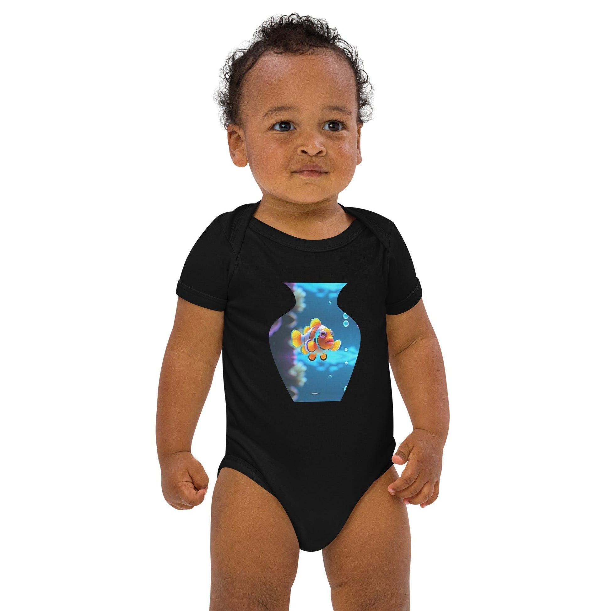 Cute clown fish baby bodysuit