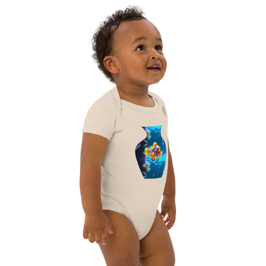 Cute clown fish baby bodysuit