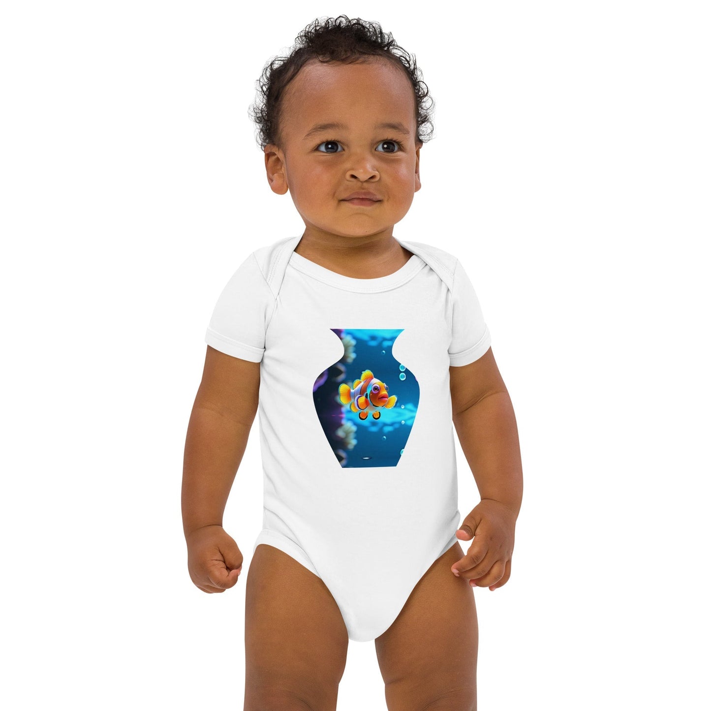 Cute clown fish baby bodysuit