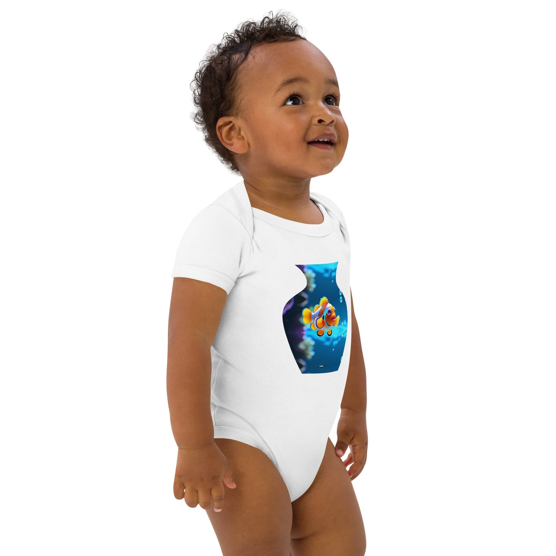 Cute clown fish baby bodysuit