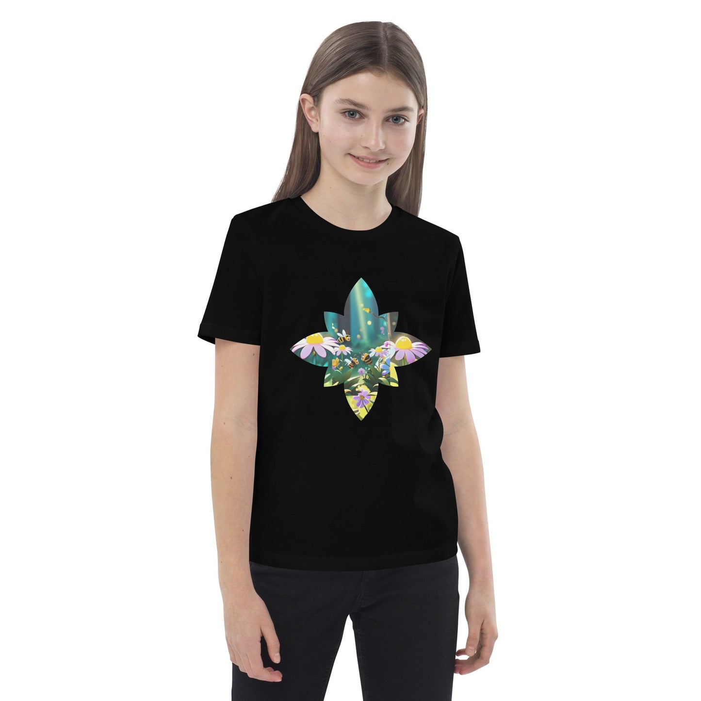 Flower Bee Organic cotton kids t-shirt
