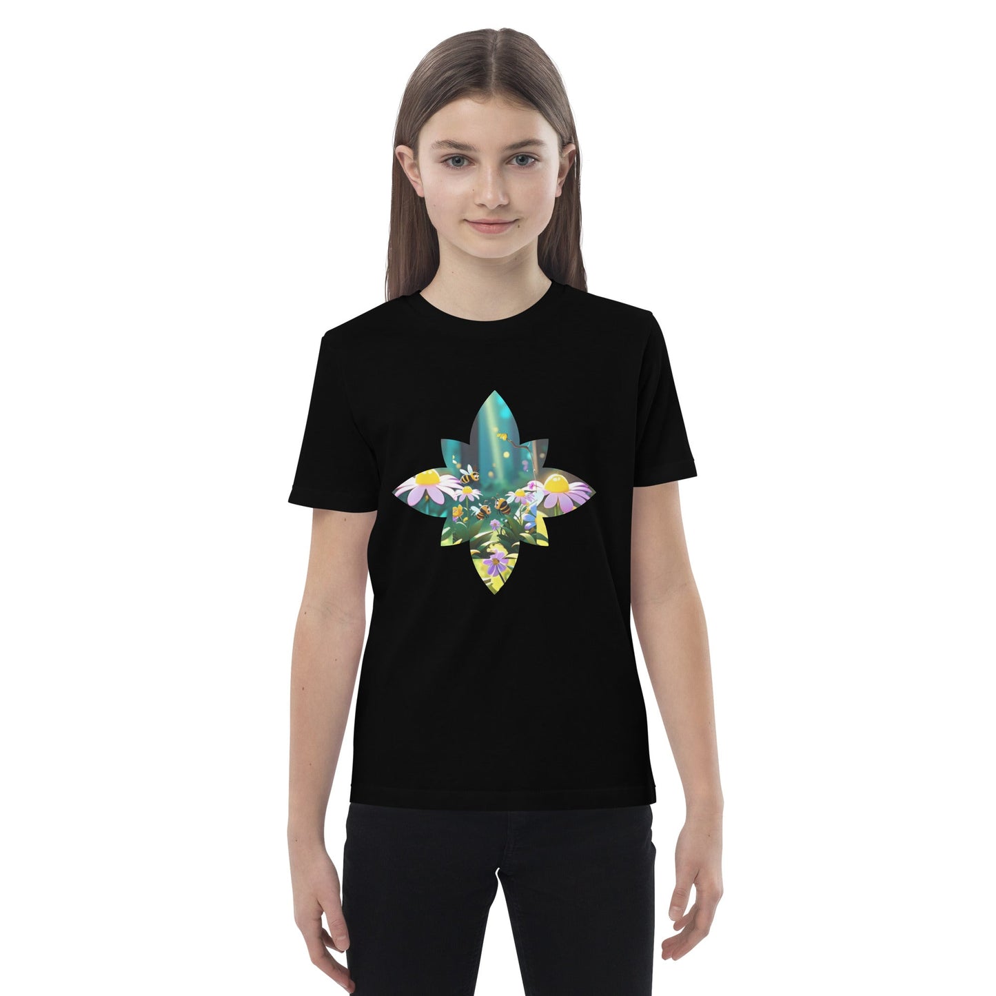 Flower Bee Organic cotton kids t-shirt