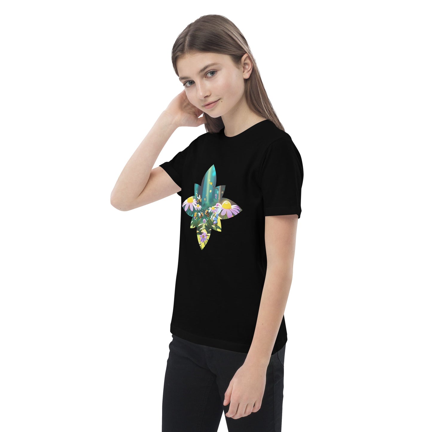 Flower Bee Organic cotton kids t-shirt