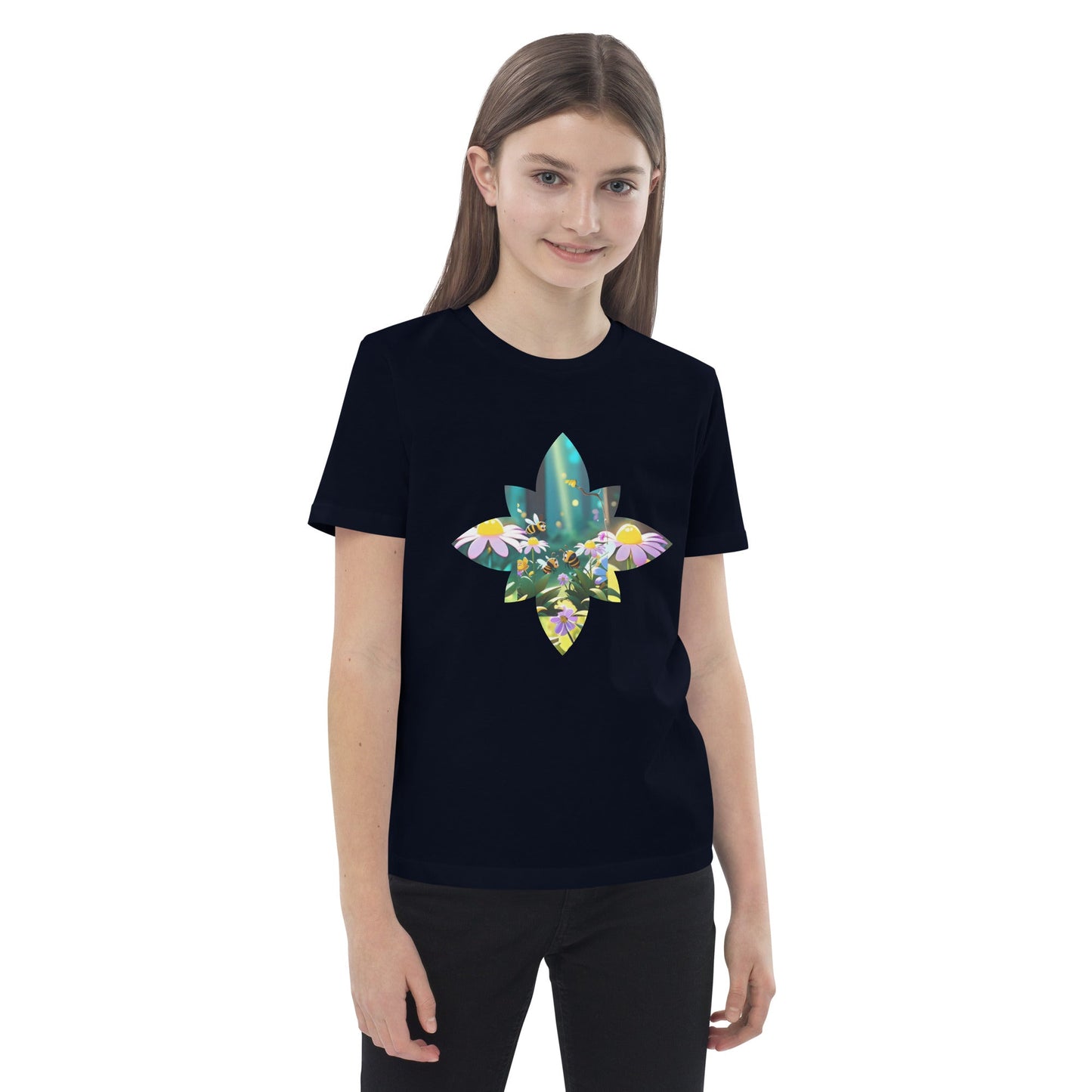 Flower Bee Organic cotton kids t-shirt