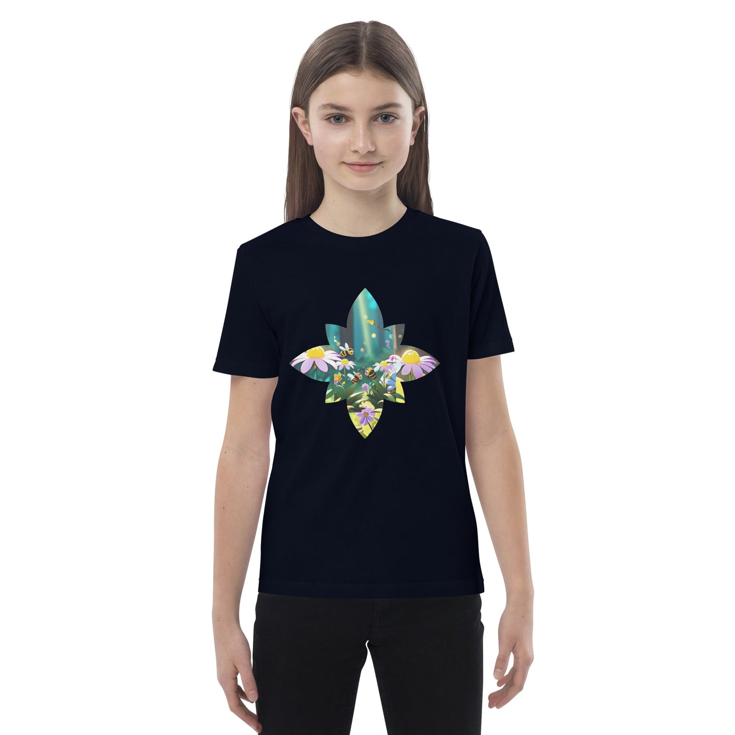 Flower Bee Organic cotton kids t-shirt