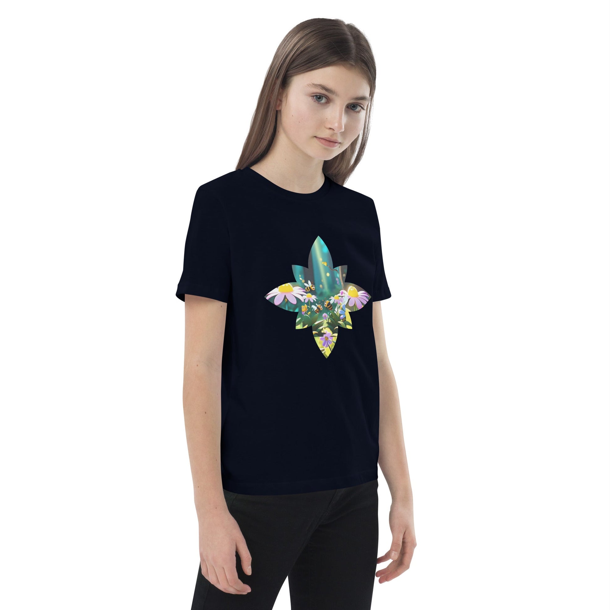 Flower Bee Organic cotton kids t-shirt