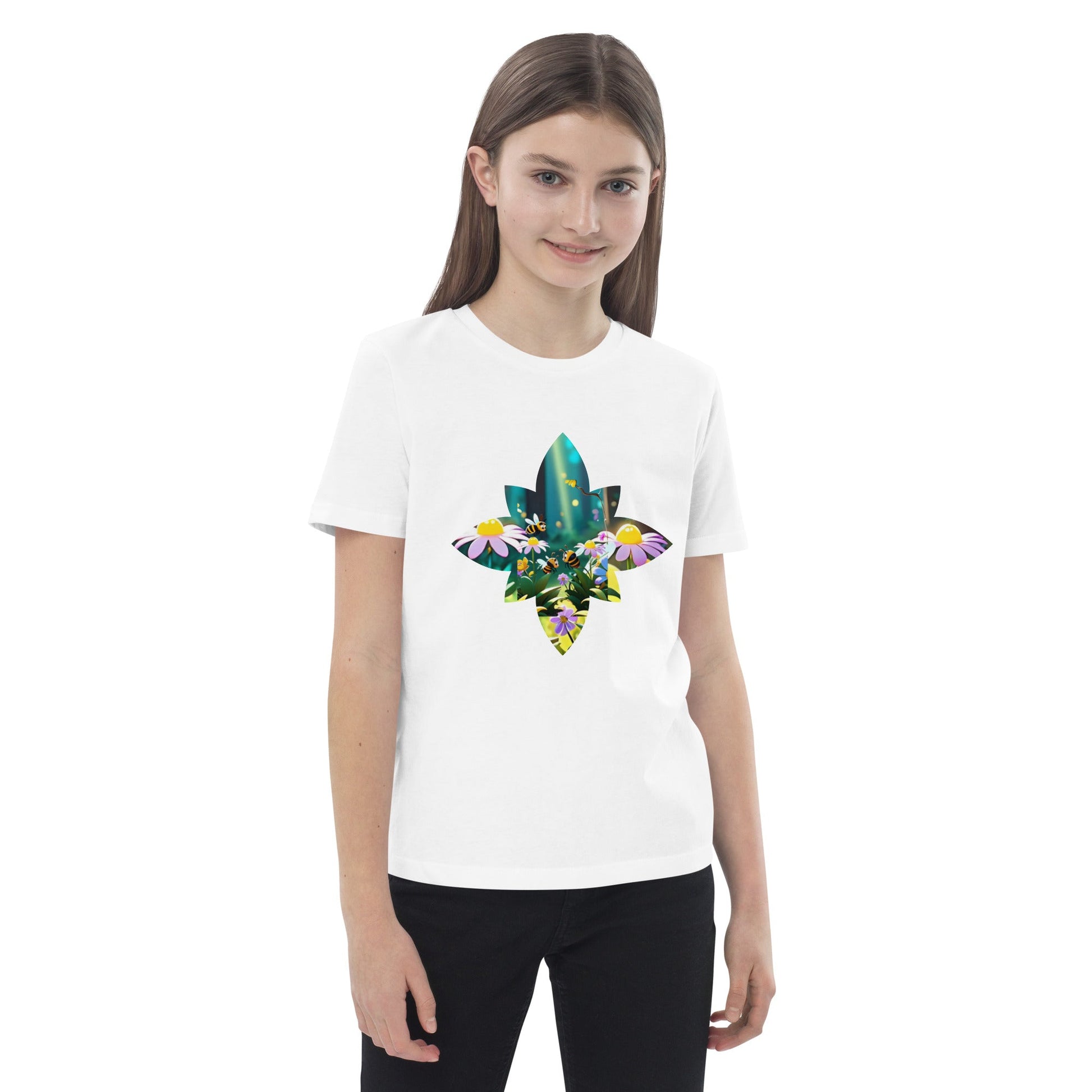 Flower Bee Organic cotton kids t-shirt