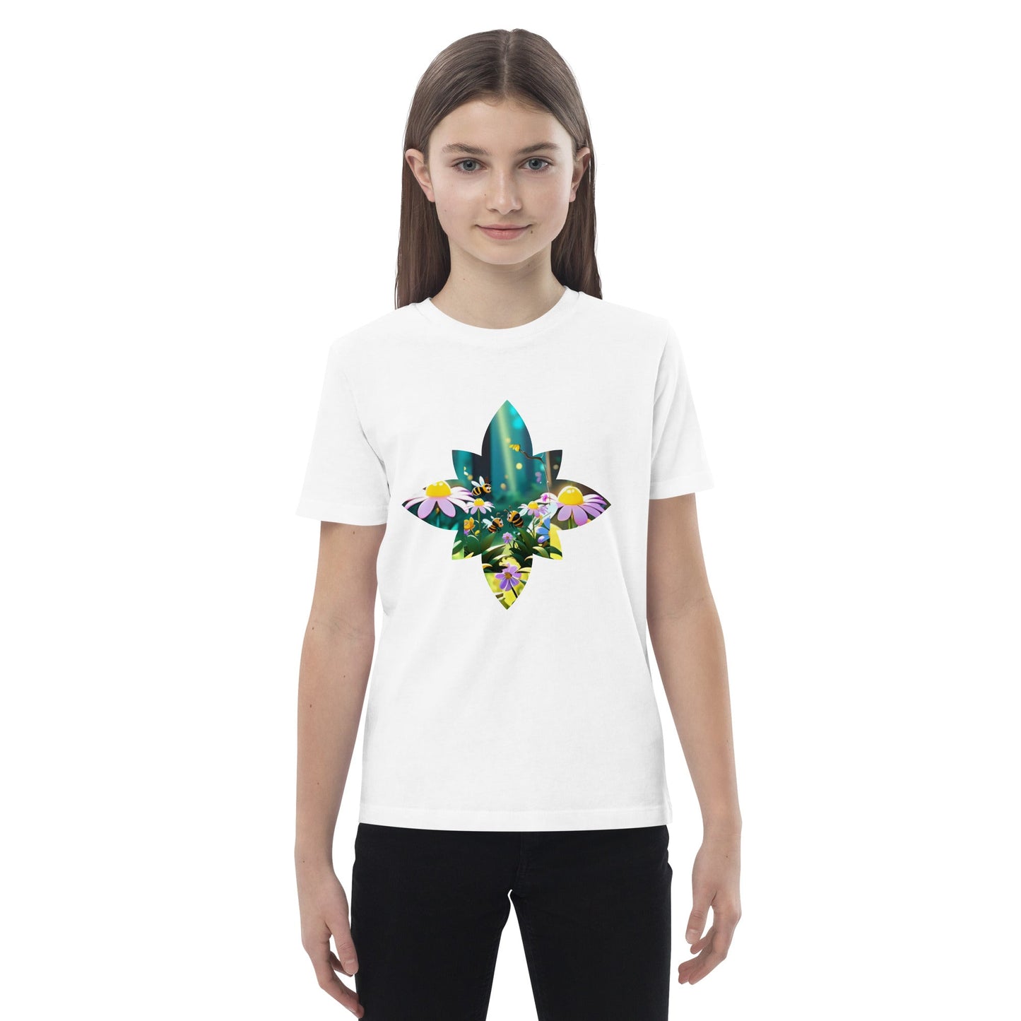 Flower Bee Organic cotton kids t-shirt