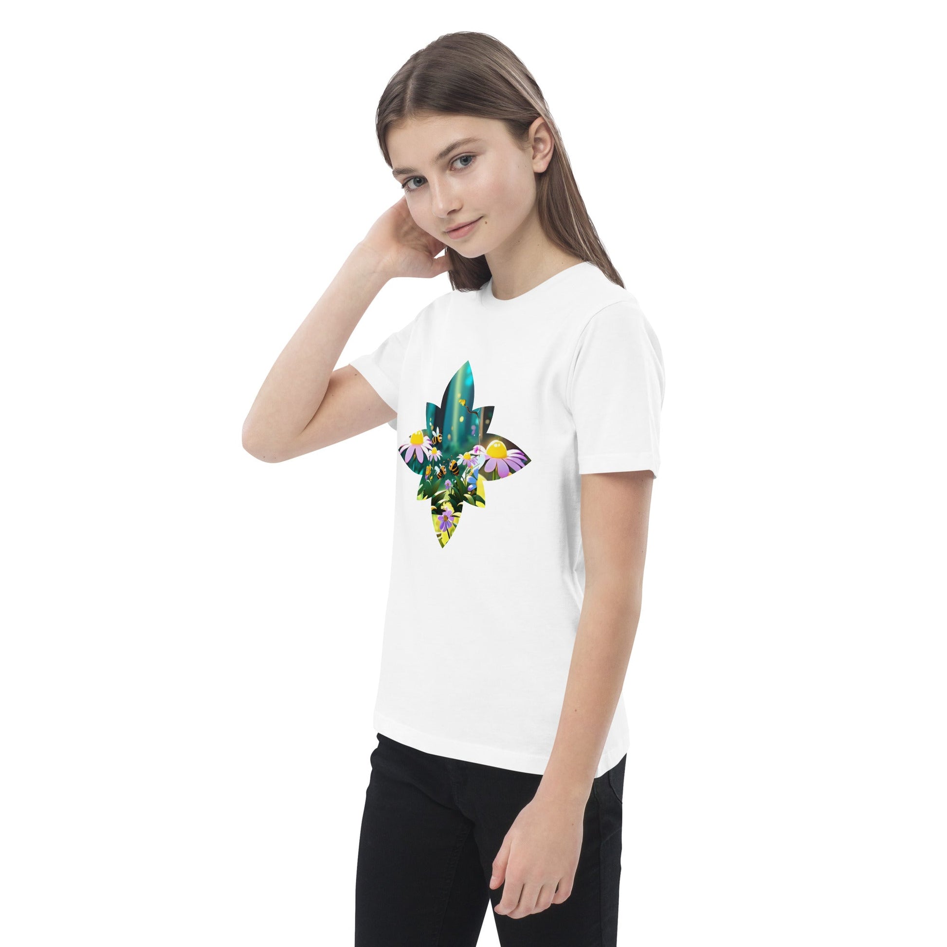 Flower Bee Organic cotton kids t-shirt