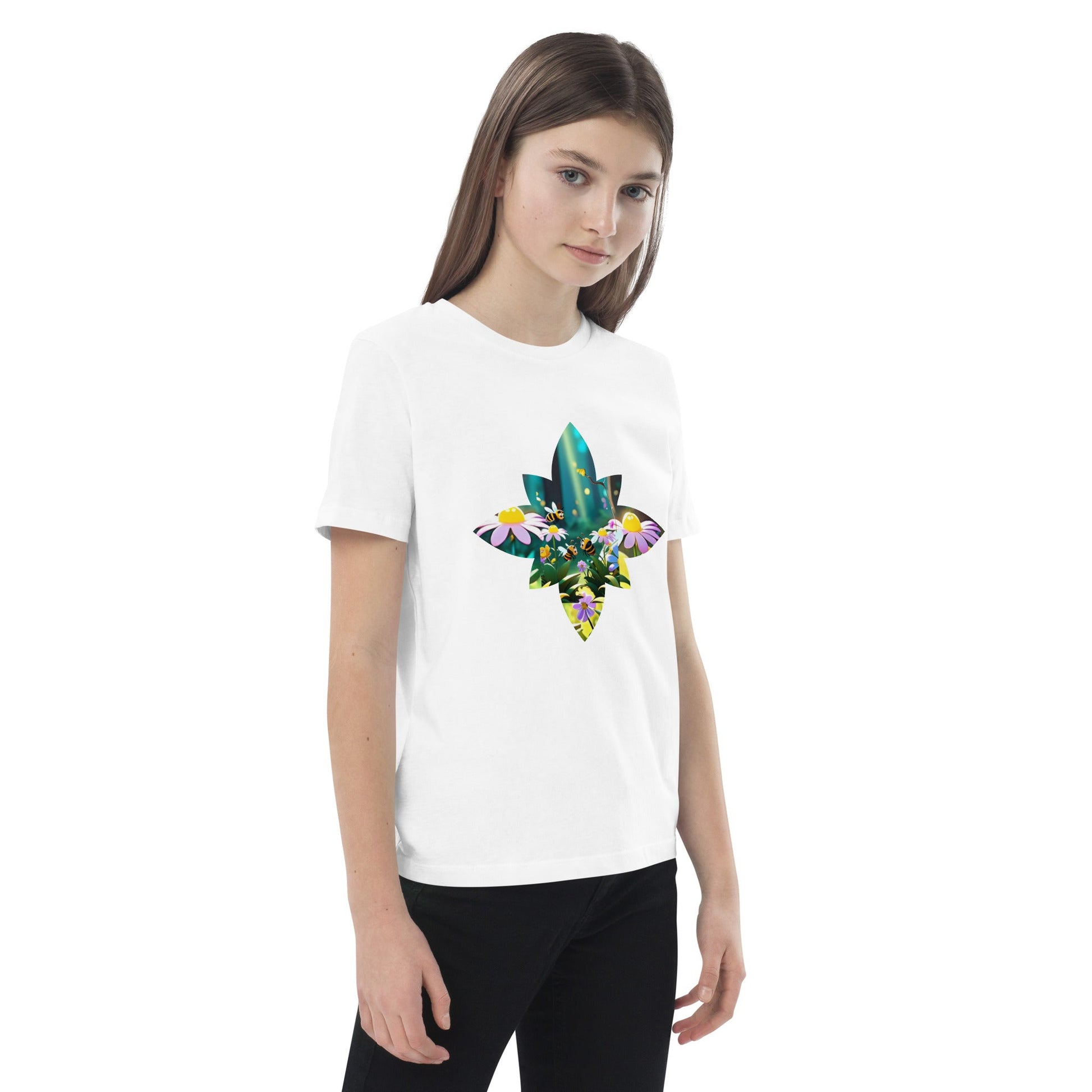 Flower Bee Organic cotton kids t-shirt